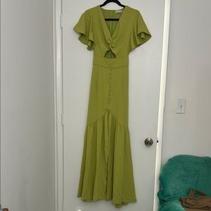 Chic Olive Maxi Dress